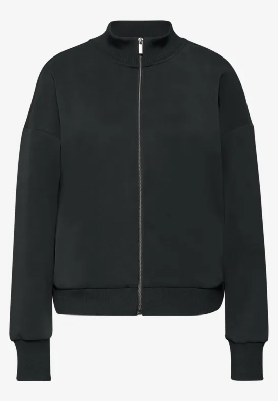 Silk-Look Jacke Black