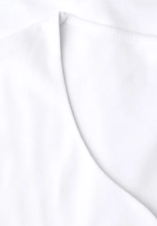 Shirt mit Herzausschnitt White