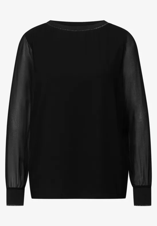 Chemise en mousseline 2en1 Black