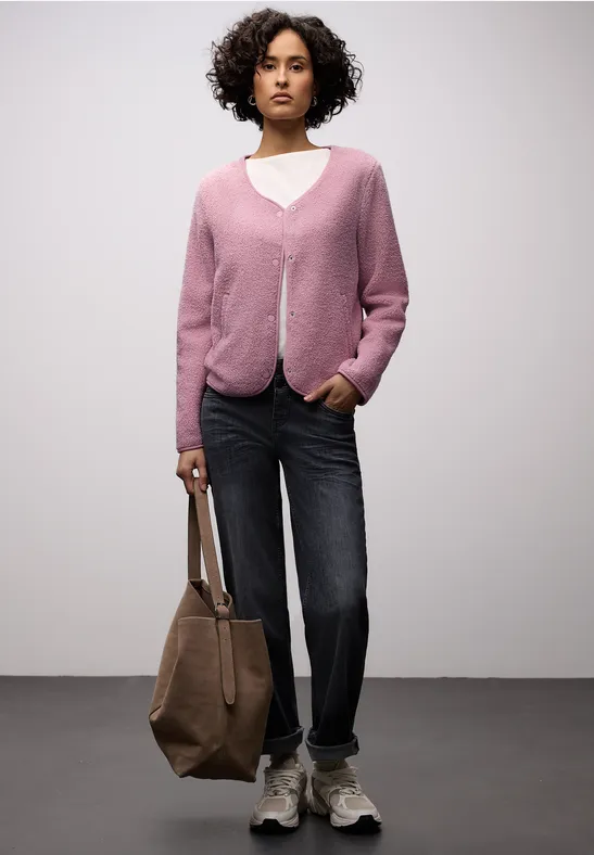 Weiche Jacke light ibis rose