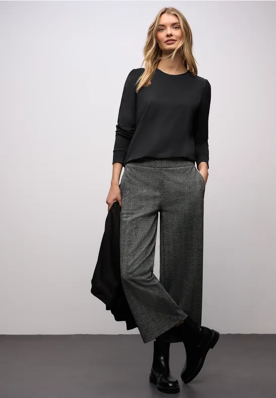 Shirt met rimpels Black