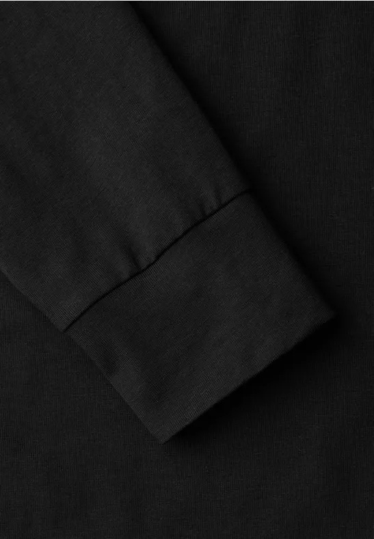 Shirt met rimpels Black