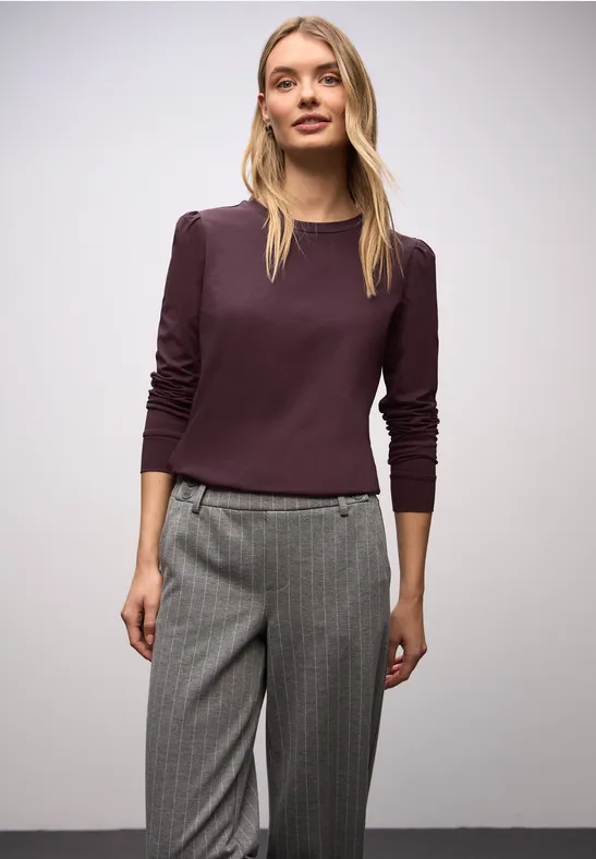 Shirt met rimpels Jazz Berry