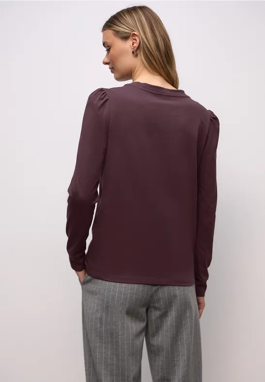 Shirt met rimpels Jazz Berry