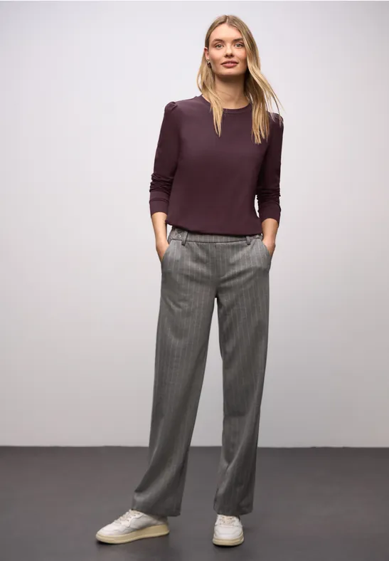 Shirt met rimpels Jazz Berry