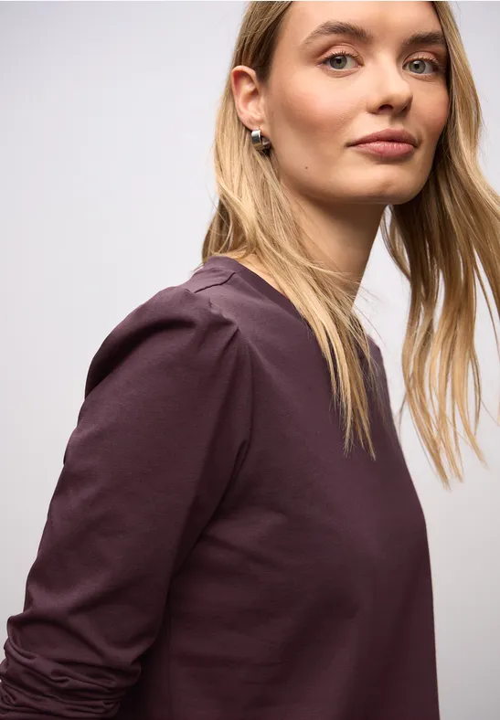 Shirt met rimpels Jazz Berry