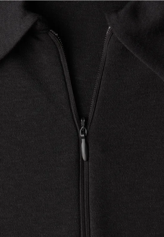 Polo avec fermeture éclair darkest brown