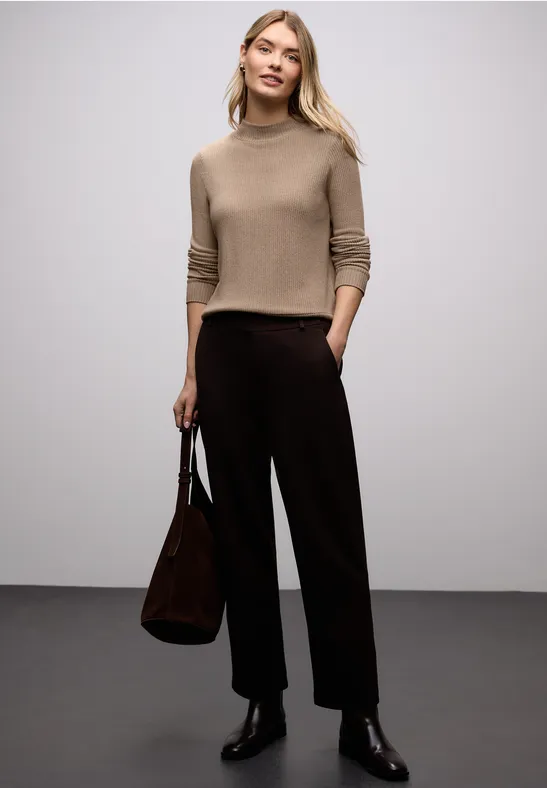 Softes Turtleneck Shirt light terra mocha mel.
