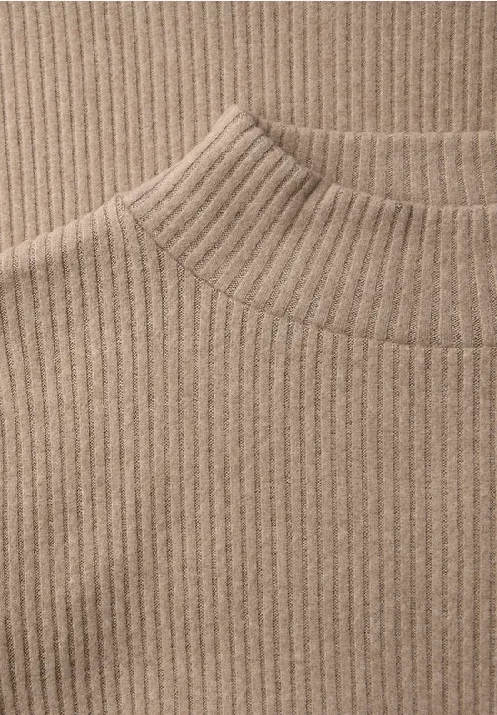 Softes Turtleneck Shirt light terra mocha mel.