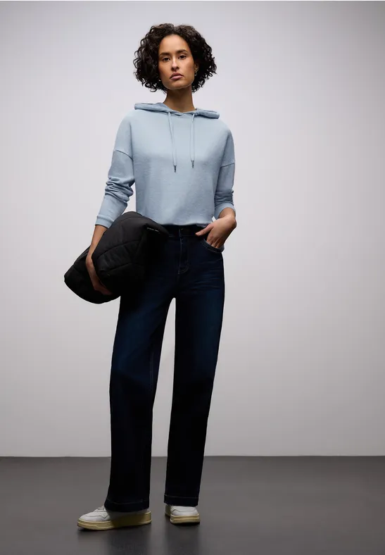 Chemise à capuche Melange frosted blue mel.