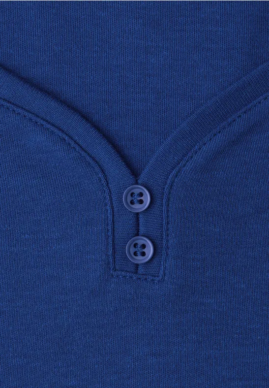 Basic shirt met knoopdetail null