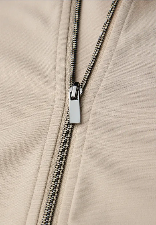 Jacke mit Tunnelzug cotton beige