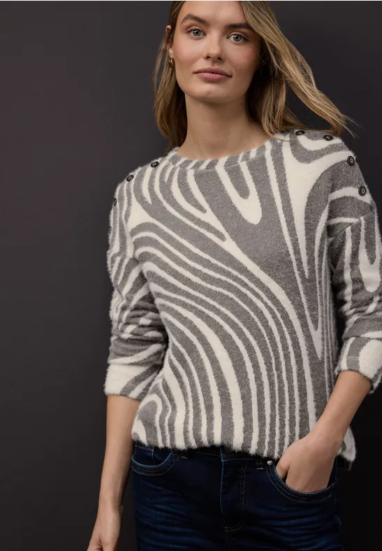 Softes Strick-Look Shirt light terra mocha