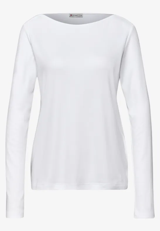 Shirt in Unifarbe White