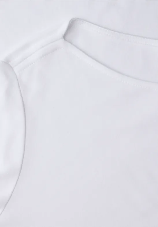 Shirt in Unifarbe White