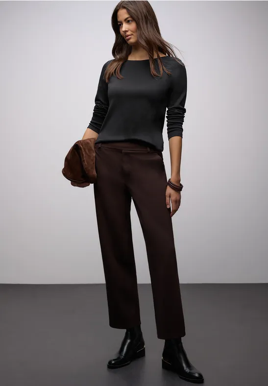 Shirt in Unifarbe Black