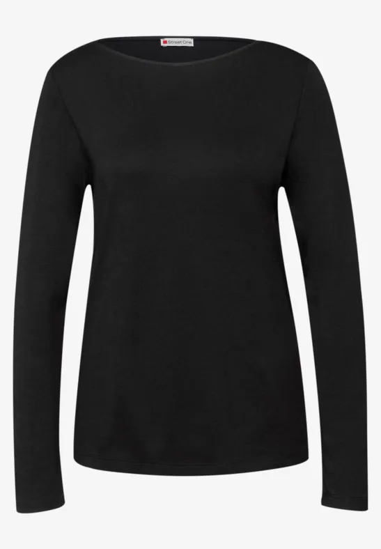 Shirt in Unifarbe Black