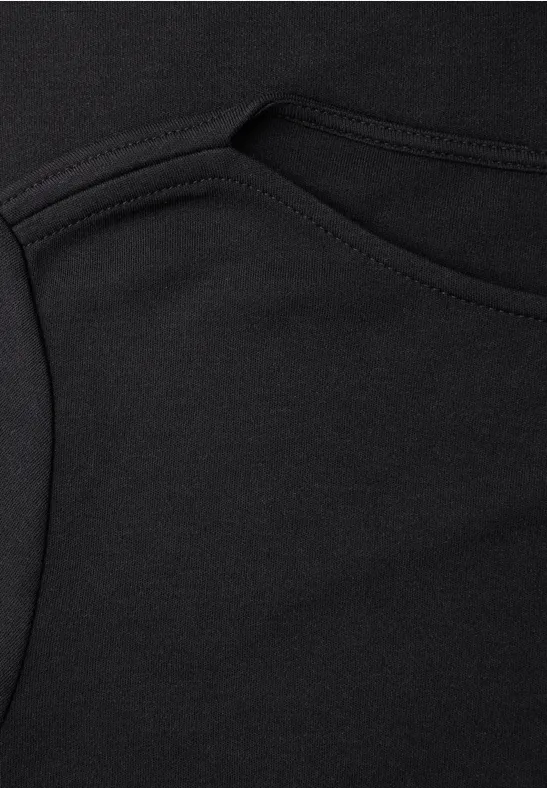 Shirt in Unifarbe Black