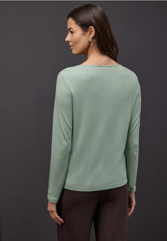 T-shirt en couleur unie dark serene green