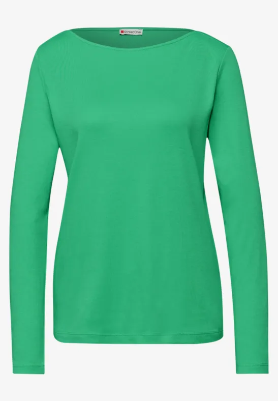 Shirt in Unifarbe arcadia green