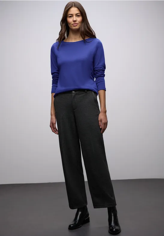 Shirt in Unifarbe amparo blue