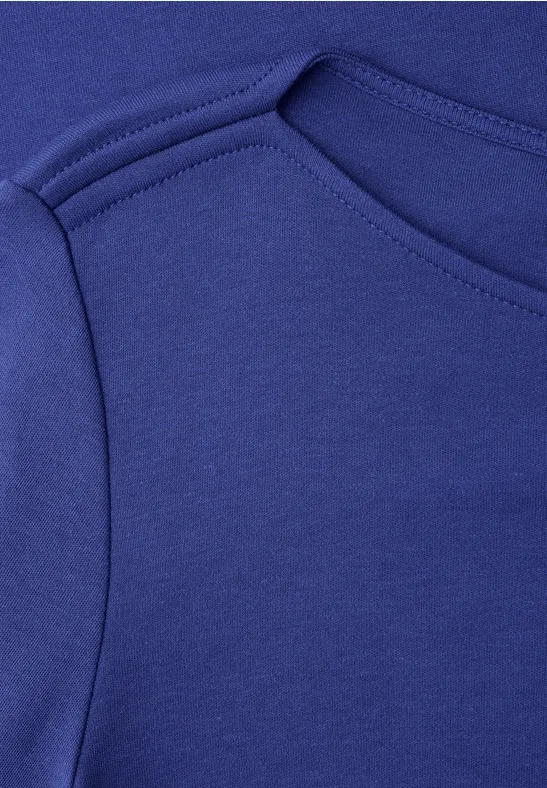 Shirt in Unifarbe amparo blue