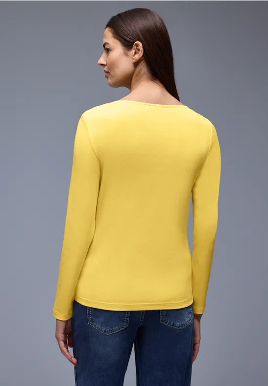 T-shirt en couleur unie bloom yellow