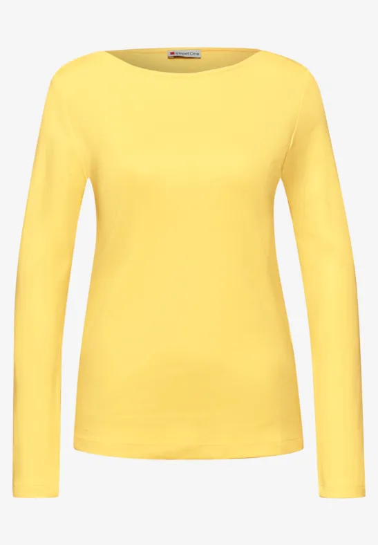 T-shirt en couleur unie bloom yellow