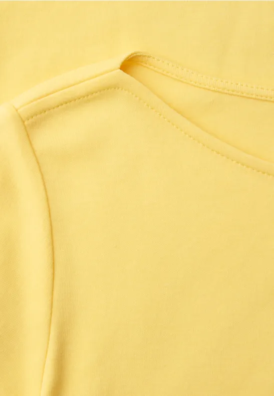 T-shirt en couleur unie bloom yellow