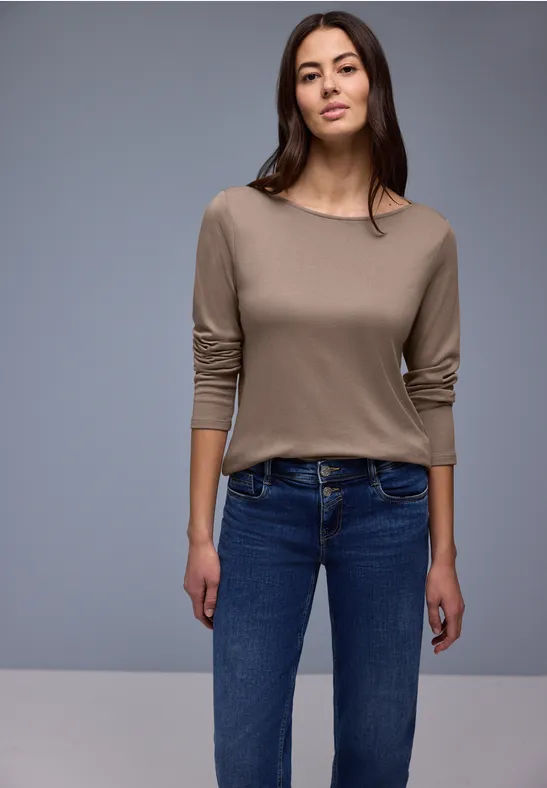 T-shirt en couleur unie light terra mocha