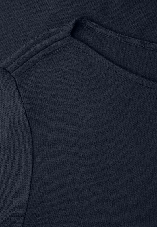 Shirt in Unifarbe shadowed navy