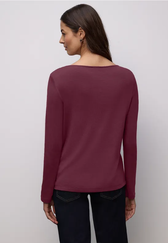 T-shirt en couleur unie truffle red