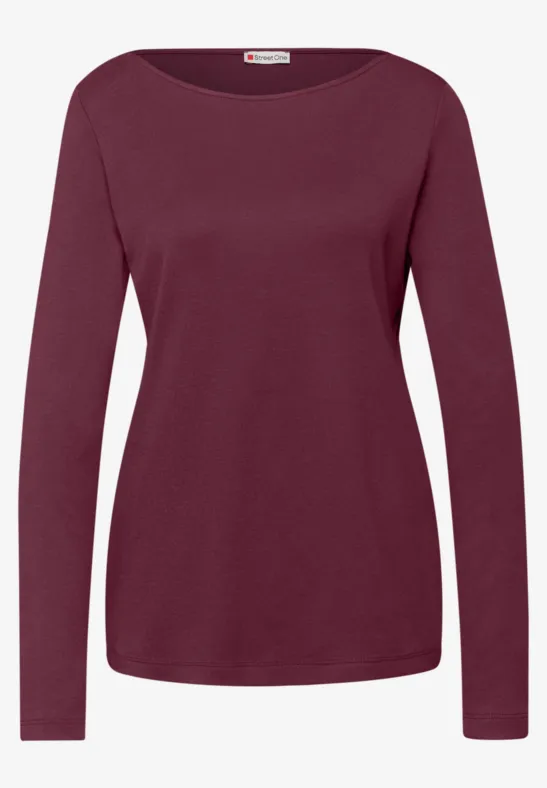 T-shirt en couleur unie truffle red