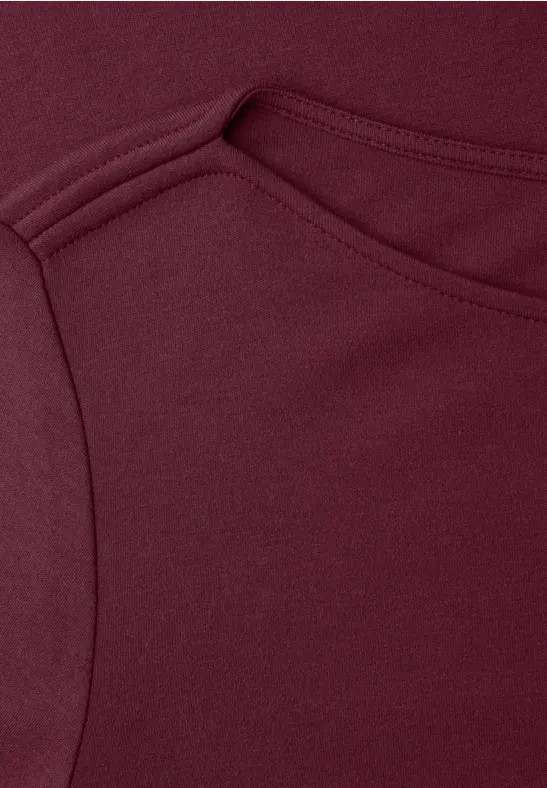 T-shirt en couleur unie truffle red