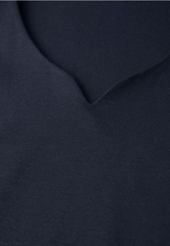 Shirt mit Herzausschnitt shadowed navy