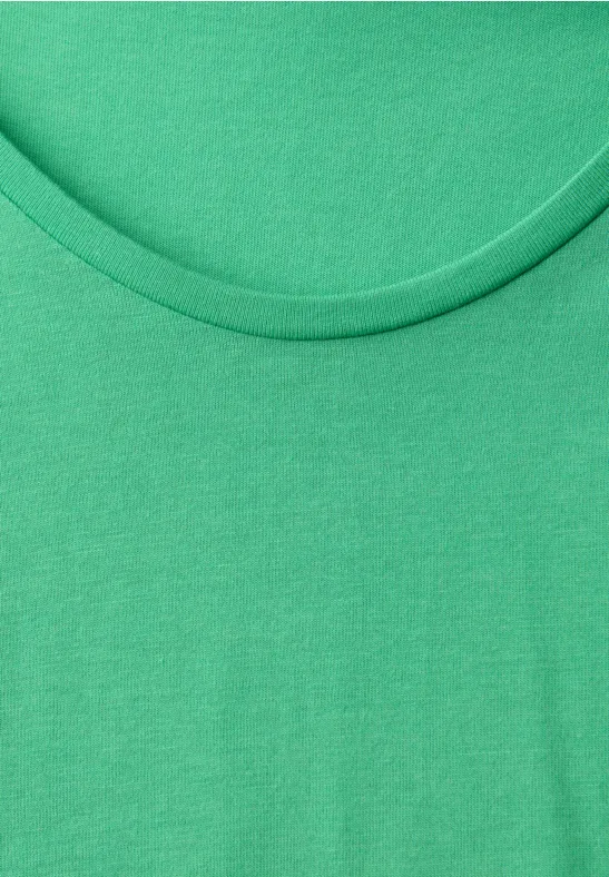 T-Shirt mit Turn-Up arcadia green