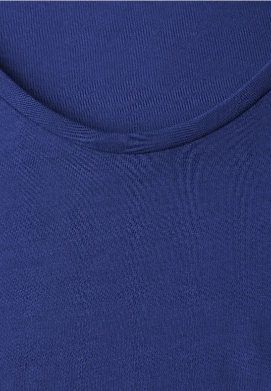 T-Shirt mit Turn-Up amparo blue