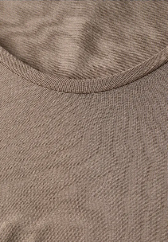 T-shirt avec turn-up light terra mocha