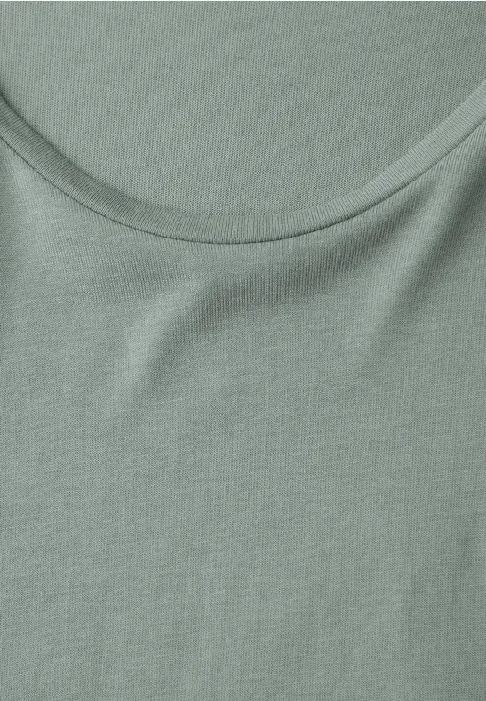 T-Shirt mit Turn-Up dark mint green