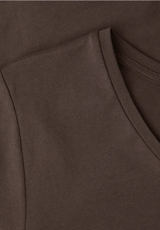 T-Shirt mit Turn-Up molten earth