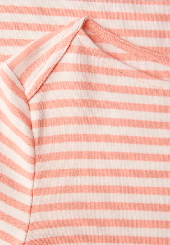T-shirt à rayures light apricot