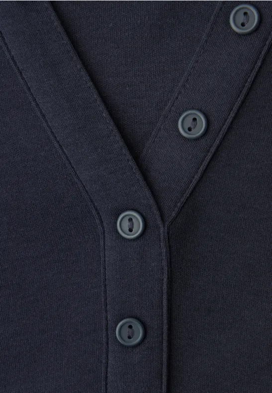 Shirt in effen kleur shadowed navy