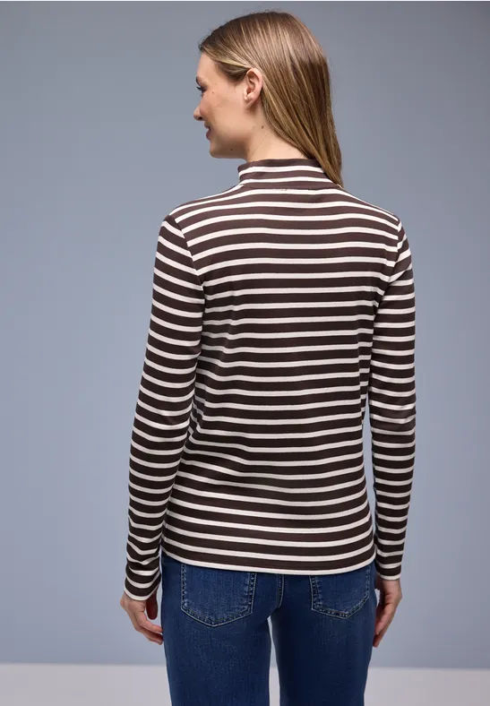 T-shirt à rayures molten earth