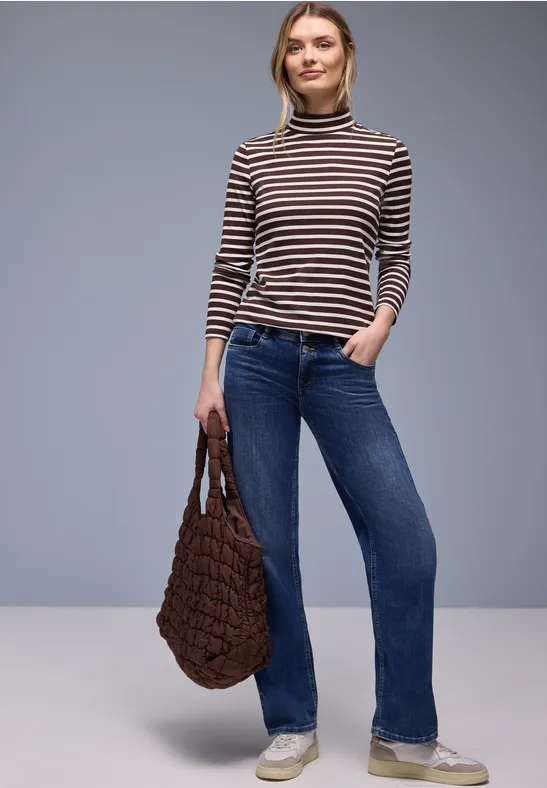 T-shirt à rayures molten earth