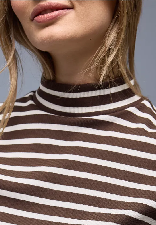 T-shirt à rayures molten earth