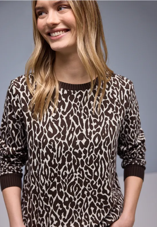 Żakardowa koszula Leo molten earth