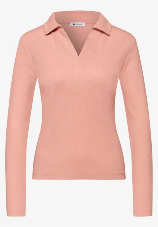 Poloshirt light apricot mel.