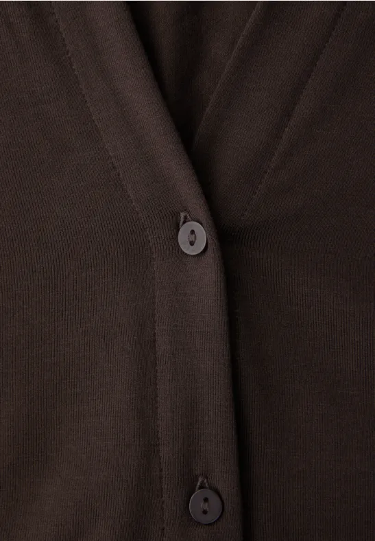 Shirt im Blusen-Look molten earth