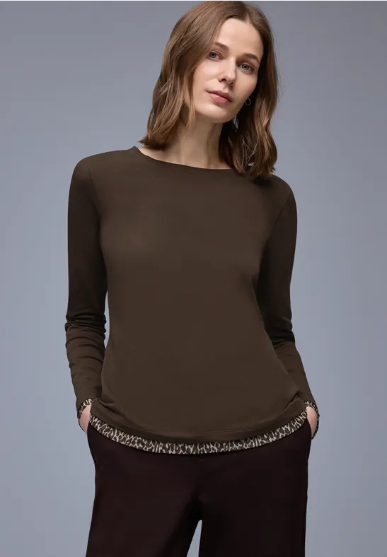 Shirt mit Leo-Details molten earth