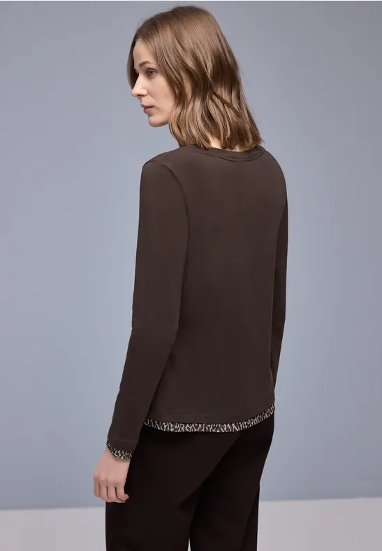 Shirt mit Leo-Details molten earth